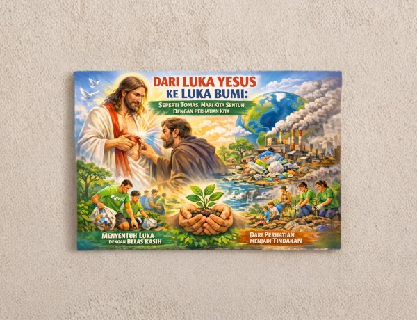 DARI LUKA YESUS KE LUKA BUMI:  SEPERTI TOMAS, MARI KITA SENTUH DENGAN PERHATIAN KITA