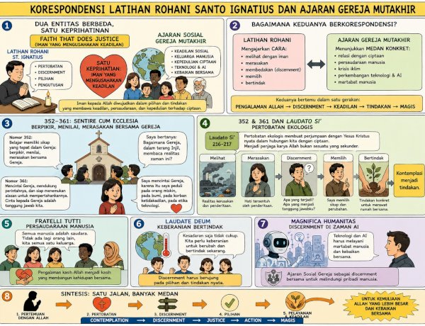 KORESPONDENSI LATIHAN ROHANI SANTO IGNATIUS DAN AJARAN GEREJA MUTAKHIR